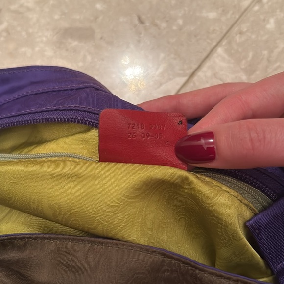 Etro Milano Made in Italy Shoulder Travel Bag Waterproof Paisley Pockets - Picture 6 of 11